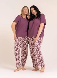 Moraj PDD4500-015 short sleeve/long pants pajamas M-2XL