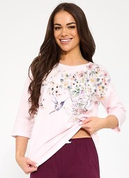 Cornette 1105/497 Floris 2 3/4 Pyjamas S-2XL