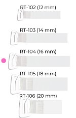 Ramiączka Julimex RT 104 silikonowe z metalowym zaczepem 16 mm
