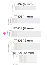 Ramiączka Julimex RT 104 silikonowe z metalowym zaczepem 16 mm