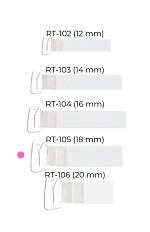 Ramiączka Julimex RT 105 silikonowe z metalowym zaczepem 18 mm
