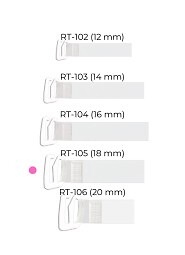 Ramiączka Julimex RT 105 silikonowe z metalowym zaczepem 18 mm
