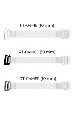 Ramiączka Julimex RT 04 silikonowe z metalowym zaczepem 10 mm