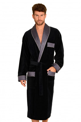 Szlafrok De Lafense 773 Bonjour długi M-2XL męski