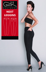 Legginsy Gatta 44531 Next Leggins czarne S-XL