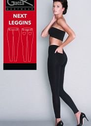 Legginsy Gatta 44531 Next Leggins czarne S-XL