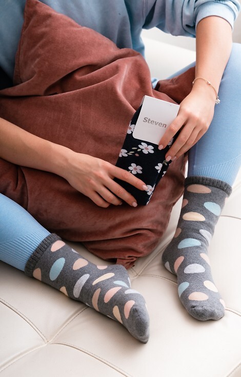 Skarpety Steven art.123 Frotte Wzór damskie 35-40