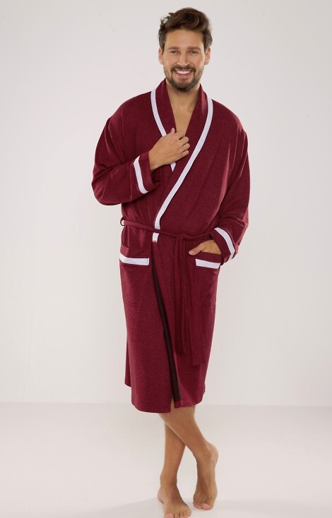 Szlafrok De Lafense 564 Bruno M-2XL męski