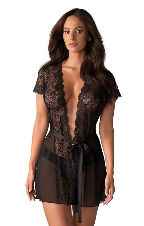 Peniuar Obsessive Alluria Peignoir S-2XL