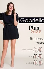 Rajstopy Gabriella 161 Rubensa Plus Size 20 den 6-XXL