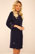 Szlafrok De Lafense 342 Fanny S-2XL damski