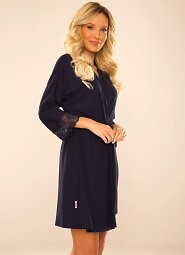 Szlafrok De Lafense 342 Fanny S-2XL damski