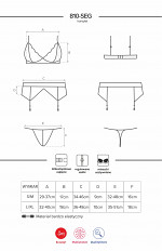 Komplet Obsessive 810-SEG-1 SET S-XL