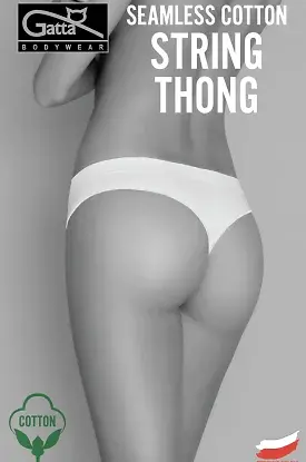 Stringi Gatta 41639 Seamless Cotton Thong S-XL