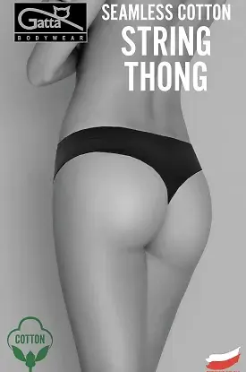 Stringi Gatta 41639 Seamless Cotton Thong S-XL - zdjęcie 2