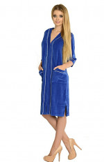 Szlafrok De Lafense 352 Zamek Welur 4XL-5XL damski