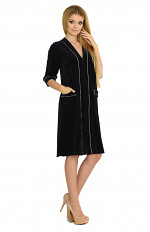 Szlafrok De Lafense 352 Zamek Welur 4XL-5XL damski