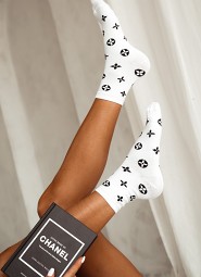 Skarpety Milena 0200 Prążek Kółko/Krzyżyk 37-41