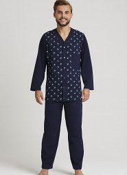 Piżama Gucio 2239 dł/r 4XL-5XL męska rozpinana
