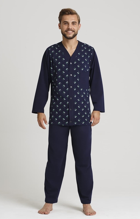 Piżama Gucio 2239 dł/r 4XL-5XL męska rozpinana