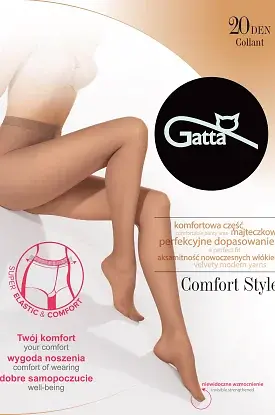 Rajstopy Gatta Comfort Style 20 den 5-XL - zdjęcie 2