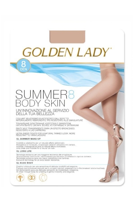 Rajstopy Golden Lady Summer Body Skin 8 den 2-4