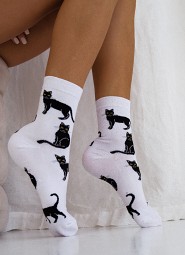 Skarpety Milena 0200 Koty 37-41