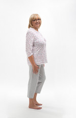 Piżama Martel Maria II 201 3/4 3XL-4XL damska rozpinana