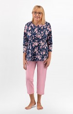 Piżama Martel Maria II 201 3/4 3XL-4XL damska rozpinana