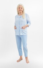 Piżama Martel Maria II 201 3/4 3XL-4XL damska rozpinana