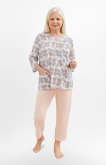 Piżama Martel Maria II 201 3/4 3XL-4XL damska rozpinana
