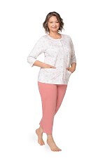 Piżama Martel Maria II 201 3/4 3XL-4XL damska rozpinana