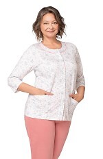 Piżama Martel Maria II 201 3/4 3XL-4XL damska rozpinana