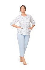 Piżama Martel Maria II 201 3/4 3XL-4XL damska rozpinana