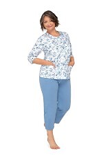 Piżama Martel Maria II 201 3/4 3XL-4XL damska rozpinana