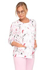 Piżama Martel Maria II 201 3/4 3XL-4XL damska rozpinana