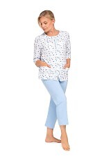 Piżama Martel Maria II 201 3/4 3XL-4XL damska rozpinana