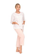 Piżama Martel Maria II 201 3/4 3XL-4XL damska rozpinana