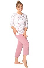 Piżama Martel Maria II 201 3/4 3XL-4XL damska rozpinana