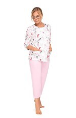 Piżama Martel Maria II 201 3/4 3XL-4XL damska rozpinana