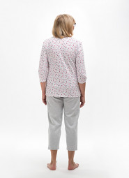 Piżama Martel Maria II 201 3/4 3XL-4XL damska rozpinana