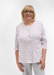 Piżama Martel Maria II 201 3/4 3XL-4XL damska rozpinana
