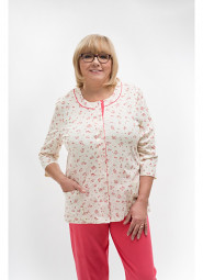 Piżama Martel Maria II 201 3/4 3XL-4XL damska rozpinana