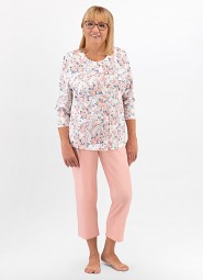 Piżama Martel Maria II 201 3/4 3XL-4XL damska rozpinana