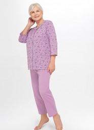Piżama Martel Maria II 201 3/4 3XL-4XL damska rozpinana