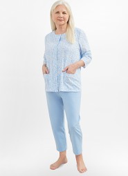 Piżama Martel Maria II 201 3/4 3XL-4XL damska rozpinana