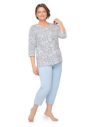 Piżama Martel Maria II 201 3/4 3XL-4XL damska rozpinana