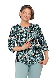 Piżama Martel Maria II 201 3/4 3XL-4XL damska rozpinana