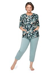 Piżama Martel Maria II 201 3/4 3XL-4XL damska rozpinana
