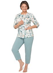 Piżama Martel Maria II 201 3/4 3XL-4XL damska rozpinana